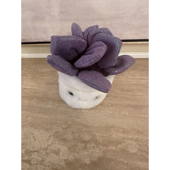 FAO Schwarz 7" Sparklers Plant Echeveria Succulent Toy Plush - Picture 2 of 6